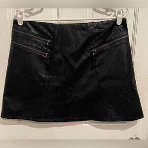 Jolt Black Faux Leather Mini Skirt 13